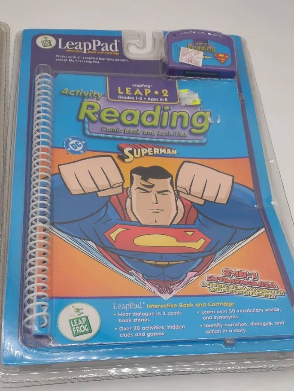 LeapPad Music & Reading Activity Books - Superman Leap 2 Bundle Lot Leapfrog